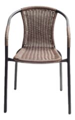 Silla De Ratan Jardin Exterior Negra Natural Mod Premium - Image 10