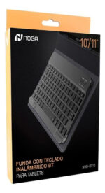 Funda Con Teclado Noganet Eco Cuero Tablet 10-11 Pulgadas Bluetooth Negro - Image 4