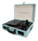 Tocadisco Bandeja Portatil Vinilos Usb Rca Mp3 Ramos Mejia Celeste