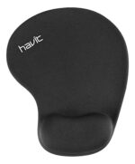 Mouse Pad Havit Antideslizante Con Apoya Muñeca Premium Negro Liso