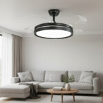 Ventilador De Techo Con 3 Luz Led Control Remoto 4 Aspas 4 Abs 50hz 42 Cm Negro Transparentes - Image 7