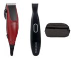 Maquina Cortadora Pelo Potente Remington Acero + Trimmer Ultimo Modelo Rojo