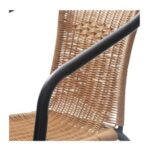 Silla De Ratan Jardin Exterior Negra Natural Mod Premium - Image 8