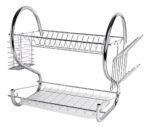 Secaplatos Metalico 2 Pisos Reforzado Cromado Diseño Premium