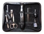 Kit De Viaje Maquina Trimmer Con Estuche Calidad Premium Negro