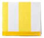 Toalla De Playa Algodon Benetton Absorbente Secado Rapido Color Amarillo Lisa Liso - Image 3
