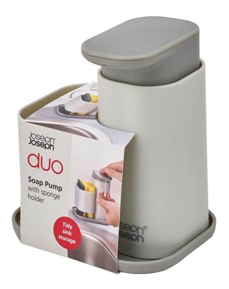 D_NQ_NP_741747-MLA50911889116_072022-F.jpg Dispenser De Jabon Con Soporte Joseph Duo Antideslizante Gris - Image 1