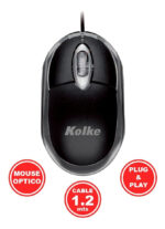 Mouse Optico Kolke Km-117 Luminoso Cable Usb - Pc Notebook Negro - Image 7
