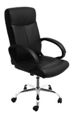 Silla Oficina Asenti Presidencial Giratoria Negra Ergonómica Con Apoyabrazos Negro - Image 5
