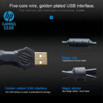 Teclado Hp Qwerty Hp Blue Español Color Negro Con Luz Rgb - Image 9