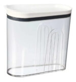 Dispensador Simple Felli 7nvgca9409 Acrílico 3.2l Cereal Sin Bpa Hermético Blanco - Image 2