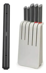 Set 5 Cuchillos Cocina + Barra Magnetica Acero Inoxidable