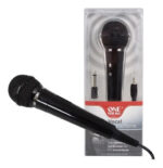 Micrófono Dinámico One For All Omnidireccional Karaoke Modelo Sv5900 Negro