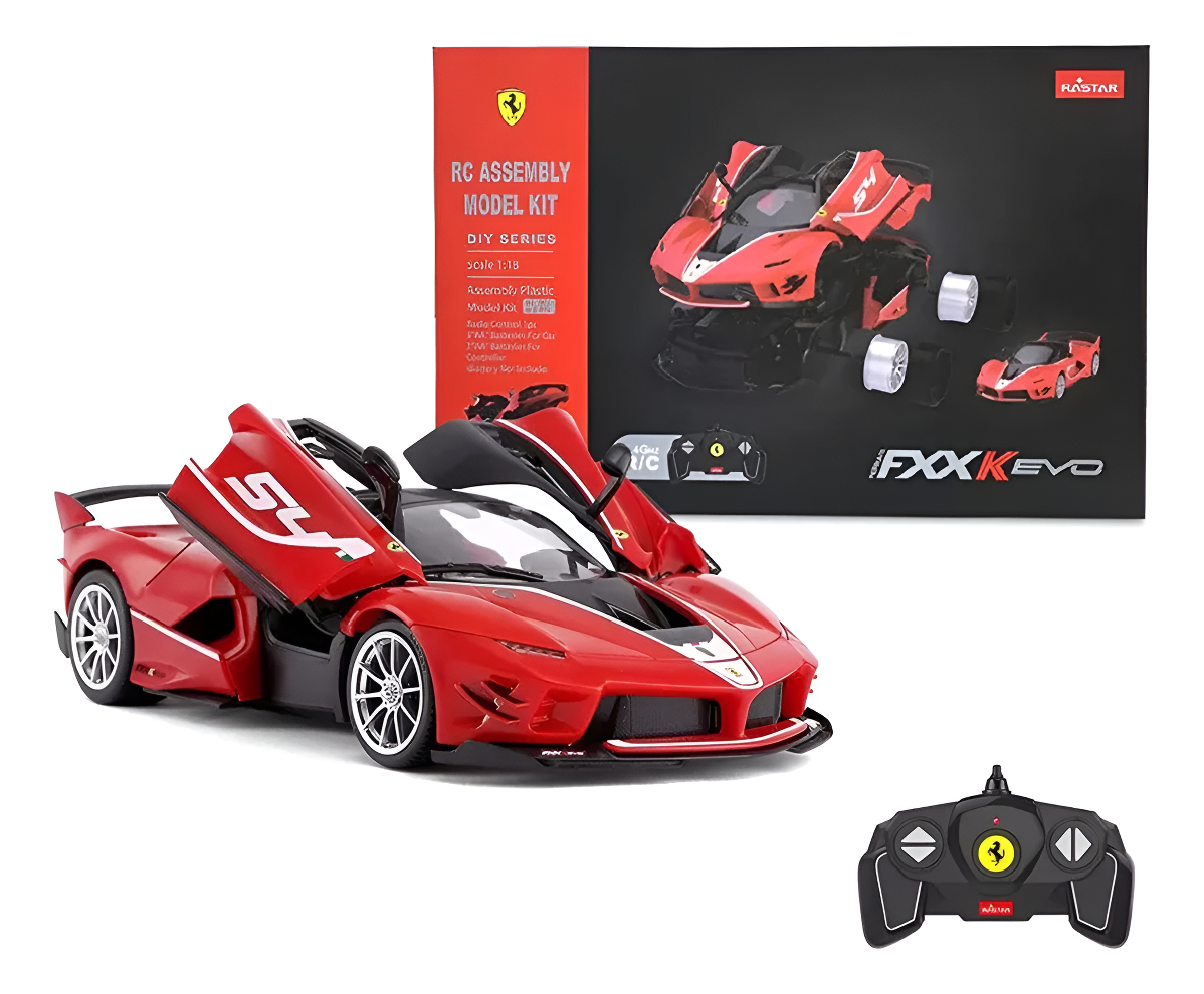D_NQ_NP_749021-MLA94411412360_102025-F.jpg Auto Vehiculo A Control Remoto Ferrari Rastar 1:18 Escala Rojo Ferrari - Image 1