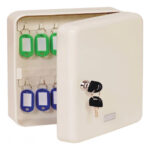 Armario Guarda 48 Llaveros Cofre Metal Ordenador Porta Llave Marfil