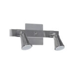 Spot Aplique Barral Acero 2 Luces Movil Para Dicroica Dublin - Image 4