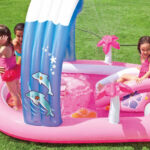 Pileta Inflable Intex Playcenter Kitty 57137 Color Rosa Y Celeste 211x163x121 Cm - Image 5