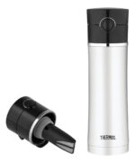Termo Thermos Botella Acero Inoxidable Frio Caliente Premium Plateado