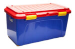 Caja Plastica Baul Organizador Plastico 90 Litros Reforzado  Azul - Image 6