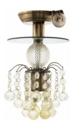 Lamparas Colgantes Techo 100 % Vintage Bolas Cristal Vidrio