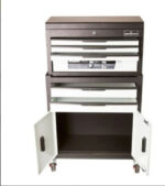 Gabinete Metalico Caja Para Herramientas Ruedas + Cajones Negro - Image 10