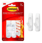Ganchos De Plastico X2 Unidades Command 3m Pequeños Calidad