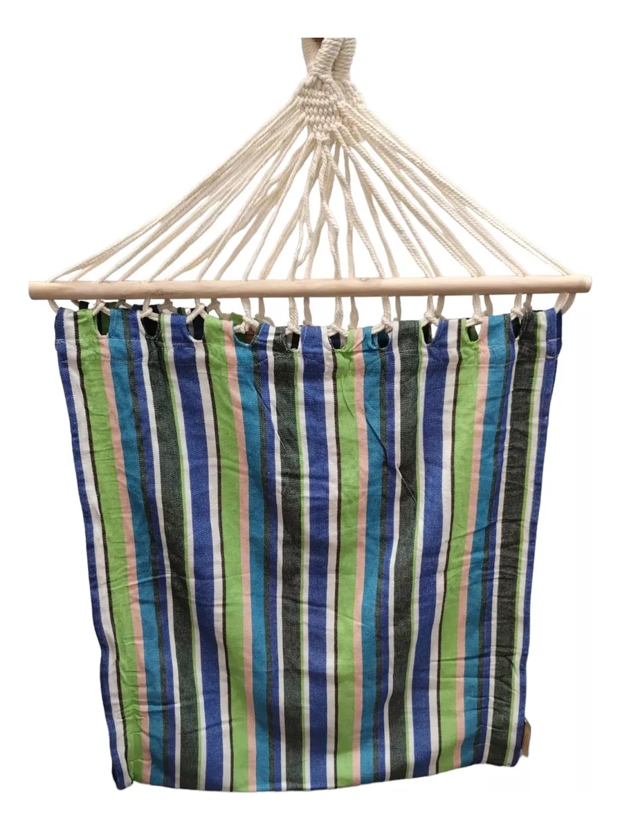 D_NQ_NP_759248-MLA78823901158_092024-F.jpg Hamaca Colgante De Algodón Resistente Calidad Premium Amarillo Y Rojo Outzen - Image 1