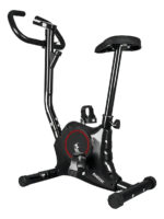 Bicicleta Fija De Entrenamiento Con Pantalla Reforzada Negro