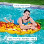Colchoneta Flotador Inflable Anana 43310 174x96cm Bestway Naranja Con Verde - Image 7