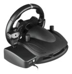 Volante Dynacom Gamer Con Pedales Para Pc Usb Premium Negro - Image 4