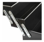 Caja De Herramientas Grande Reforzada Con Trabas Metalicas Negro - Image 3