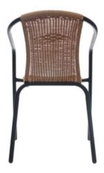 Silla De Ratan Jardin Exterior Negra Natural Mod Premium - Image 4