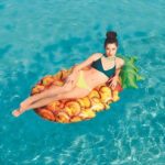 Colchoneta Flotador Inflable Anana 43310 174x96cm Bestway Naranja Con Verde - Image 5