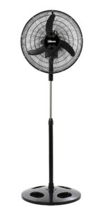 Ventilador 18´ Pie Cabezal Orbital Con Repeler Silencioso  45.72 Cm 50 Hz X 60 Hz Negro Negro Plástico 3