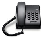 Teléfono Fijo Gigaset Da180 Negro Montable Con Flash Y Rediscado