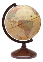 Globo Terraqueo 14 Cm Diametro Base Plastico Antiguo Mapa - Image 4