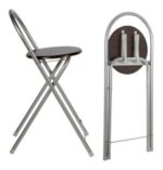 Desayunador 2 Taburete Mesa Estantes Set Banqueta Silla Bar Chocolate - Image 5