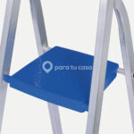 Escalera 5 Escalones Aluminio 1.08 Mts Mor Color Aluminio - Image 11