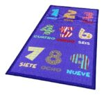 Carpeta Alfombra Infantil Rayuela Grande Letras Calidad Premium 1.2 M 67 Cm