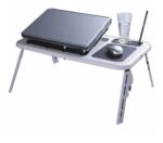Mesa Notebook Reclinable 12 En 1 Cooler 2 Pad Apoya Vaso Luz Gris - Image 4