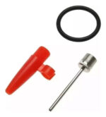 Inflador Manual Zhanma Bp32 Aluminio Plateado Con Sistema Push And Pull - Image 2