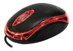 Mouse Optico Kolke Km-117 Luminoso Cable Usb - Pc Notebook Negro