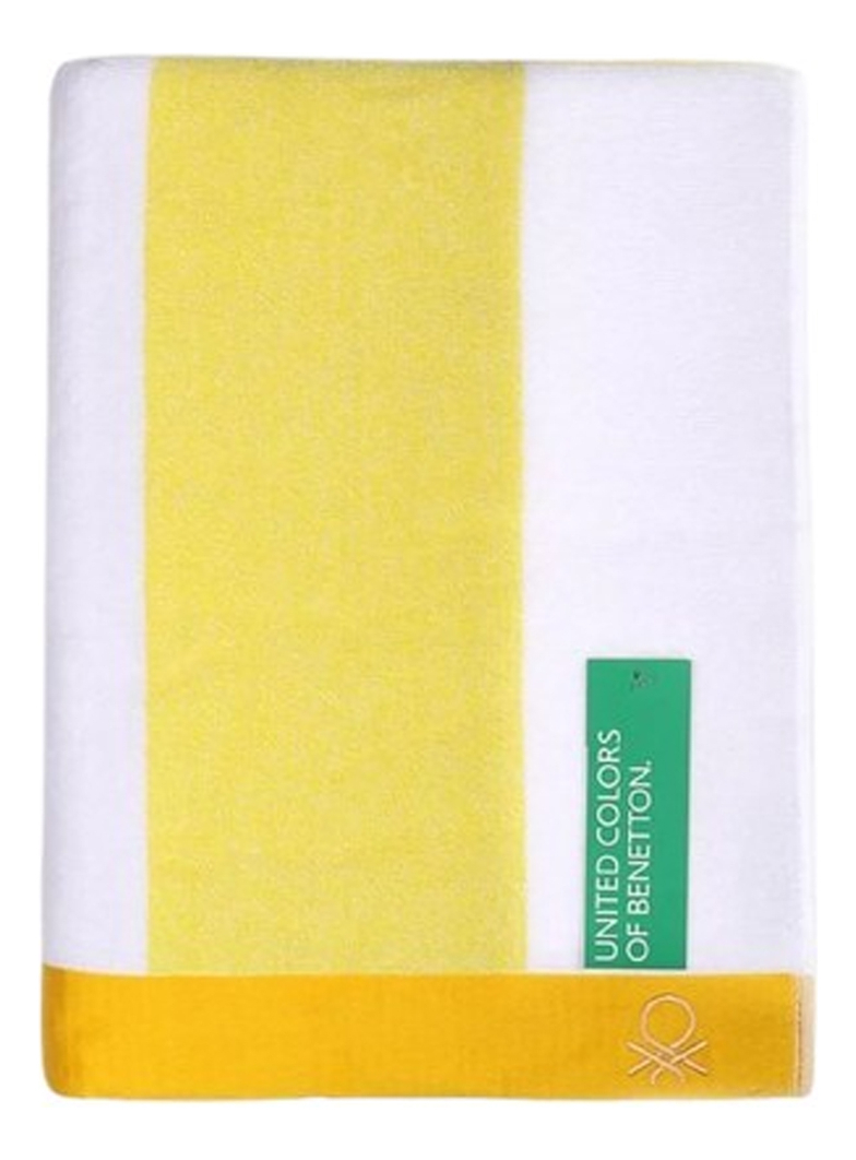 D_NQ_NP_779520-MLA79422643090_092024-F.jpg Toalla De Playa Algodon Benetton Absorbente Secado Rapido Color Amarillo Lisa Liso - Image 1