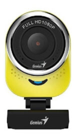 Cámara Web Genius Qcam 6000 Full Hd 1080p Micrófono Integrado Rotación 360° Amarillo