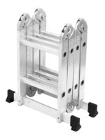 Escalera Articulada Aluminio Wrk Work 8 Escalones Plegable Extensible Plateado - Image 4