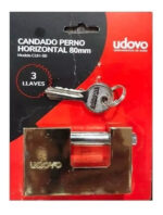 Candado Blindado 80 Mm 3 Llaves Comercios Seguridad Barovo Dorado - Image 5
