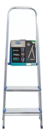 Escalera 3 Pendaños De Aluminio Resistente Calidad Premium - Image 2