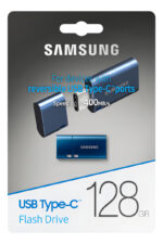 Pendrive Usb Tipo C Samsung 128gb 400mb/s Compacto Diseño Calidad Color Azul Con Tapa - Image 4