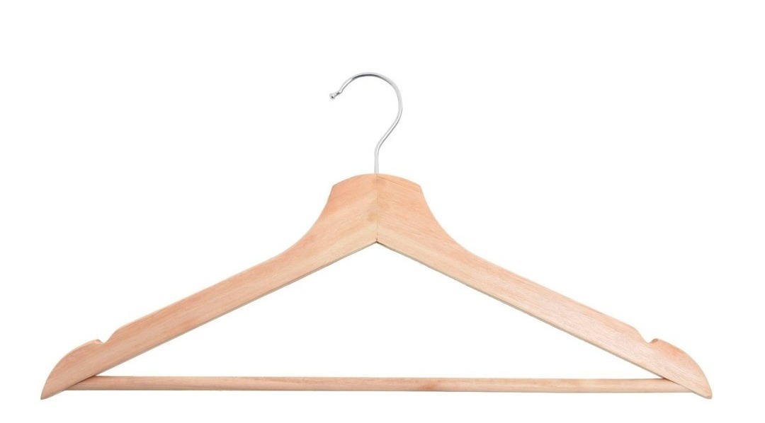 D_NQ_NP_788714-MLA45569463724_042021-F.jpg Set Perchas X 8u Madera Y Metal Para Colgar Calidad Premium Natural - Image 1