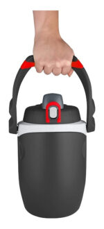 Botella Termo Marca Thermos 1,9l Deportivo 12hs Frio Real ! Color Negro Con Rojo - Image 3